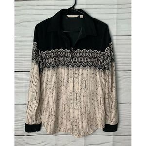 LC Lauren Conrad Blouse Button Down M